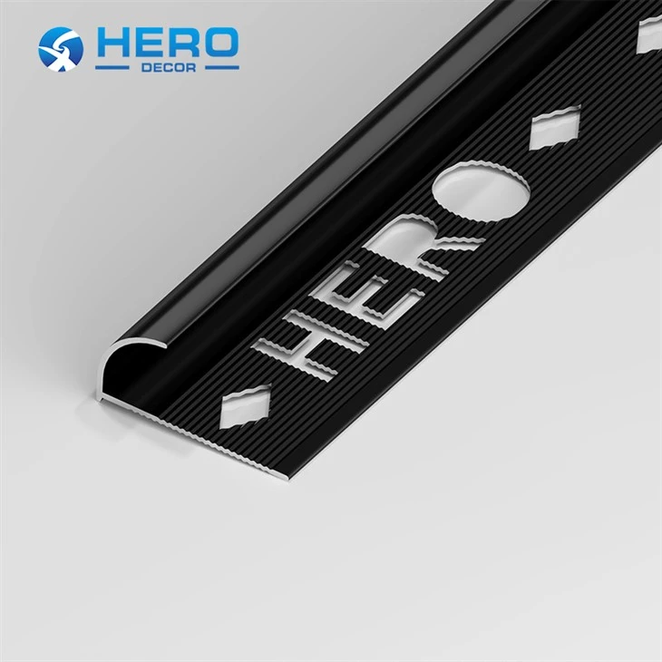HM-R-112 Tile Corner Profile Black Aluminum