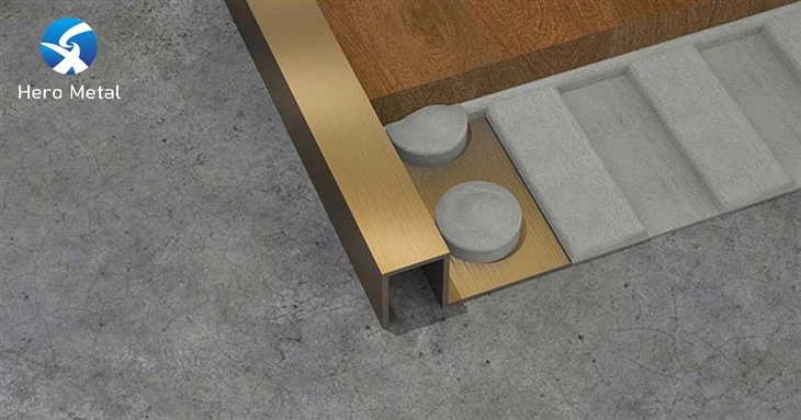 Brass flooring profiles
